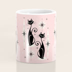 Mid Century Meow Retro Atomic Cats ©studioxtine Coffee Mug Gallery Image 4