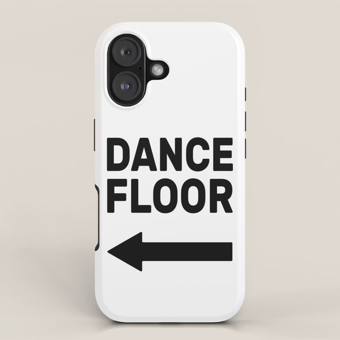 Dance floor (arrow pointing left) iPhone Case Gallery Image 1