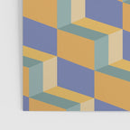 Cuboid Geometric Abstract Shapes Pattern XV Poster Gallery Image 3