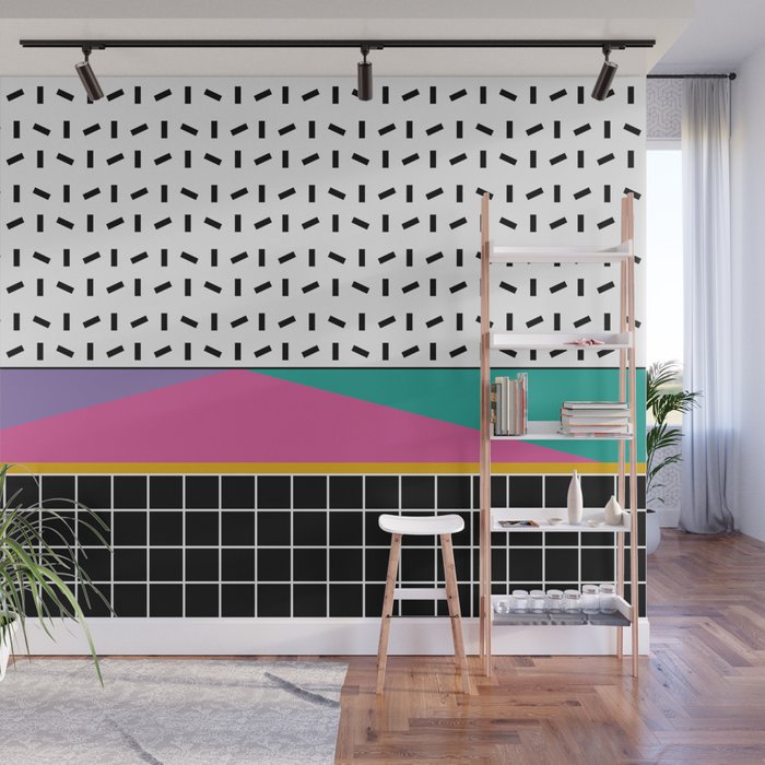 Memphis Pattern 34 / 80s - 90s Retro Wall Mural Gallery Image 1