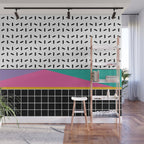 Memphis Pattern 34 / 80s - 90s Retro Wall Mural Gallery Image 1