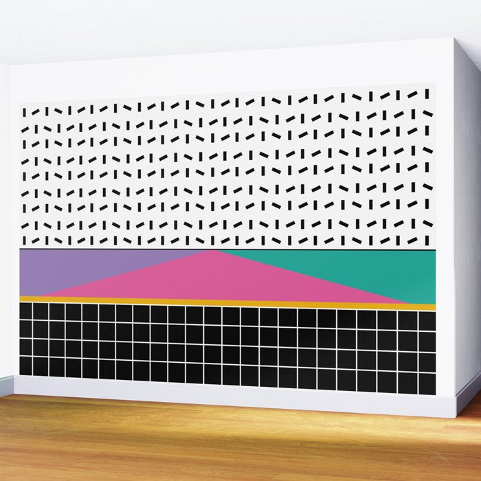 Memphis Pattern 34 / 80s - 90s Retro Wall Mural Gallery Image 2