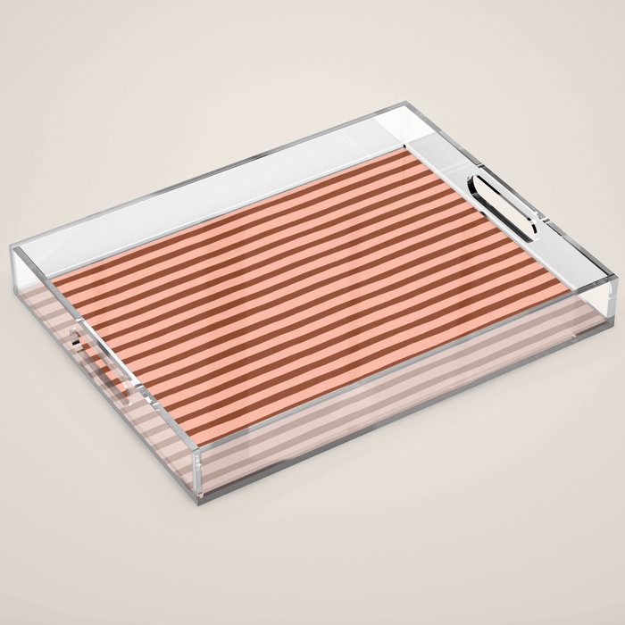 Bold Lines Maroon Acrylic Tray Gallery Image 1
