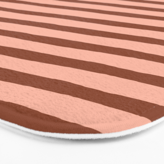 Bold Lines Maroon Bath Mat Gallery Image 3