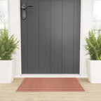 Bold Lines Maroon Welcome Mat Gallery Image 3