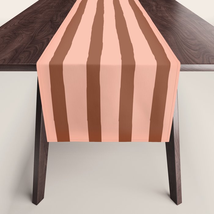 Bold Lines Maroon Table Runner Gallery Image 1