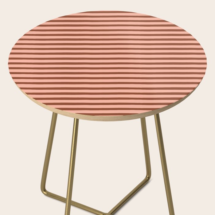 Bold Lines Maroon Side Table Gallery Image 2