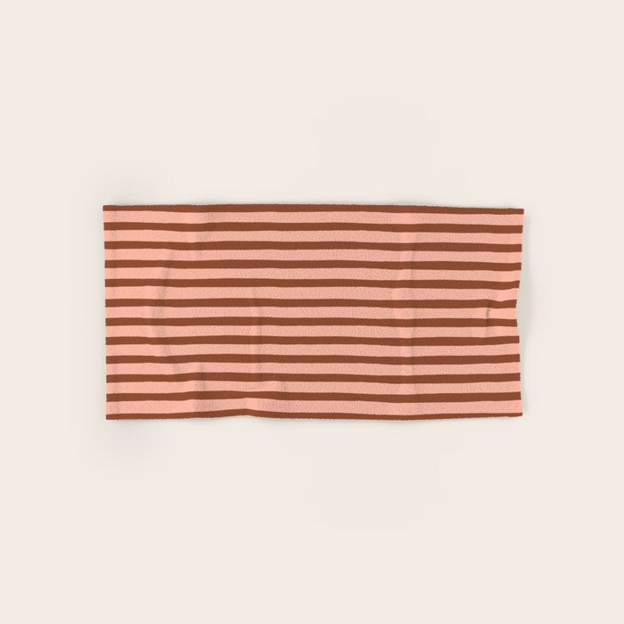 Bold Lines Maroon Bath Towel Gallery Image 1