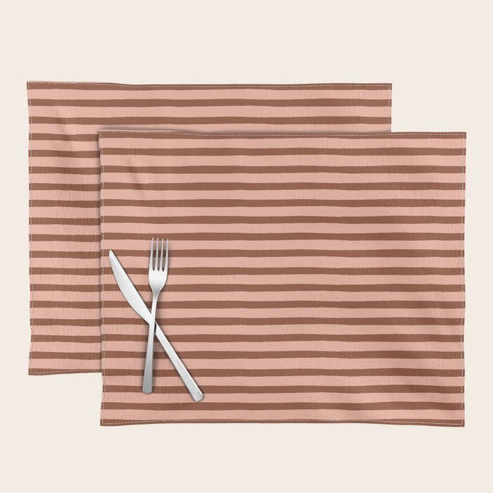 Bold Lines Maroon Placemat Gallery Image 1