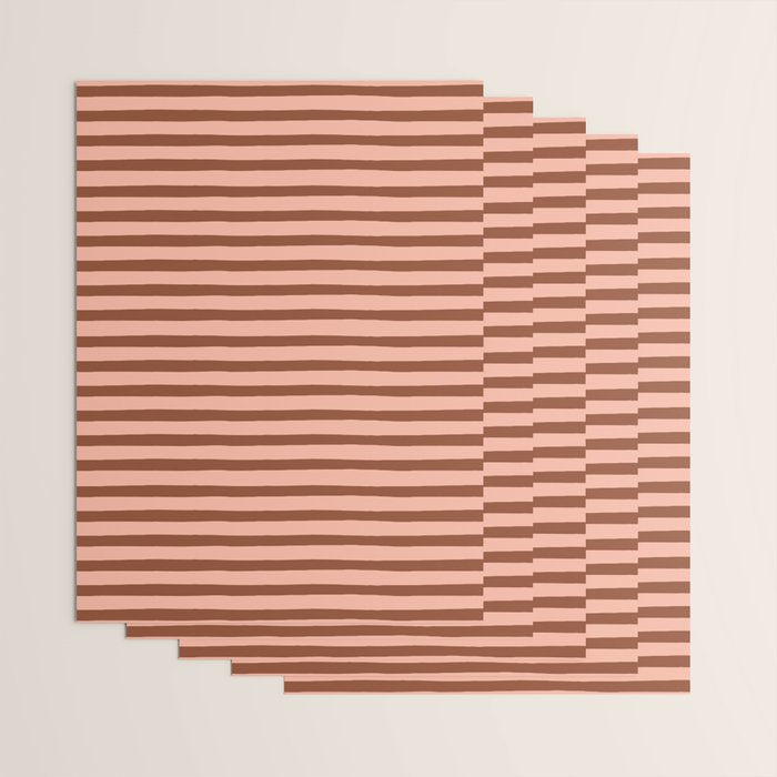 Bold Lines Maroon Wrapping Paper Gallery Image 3