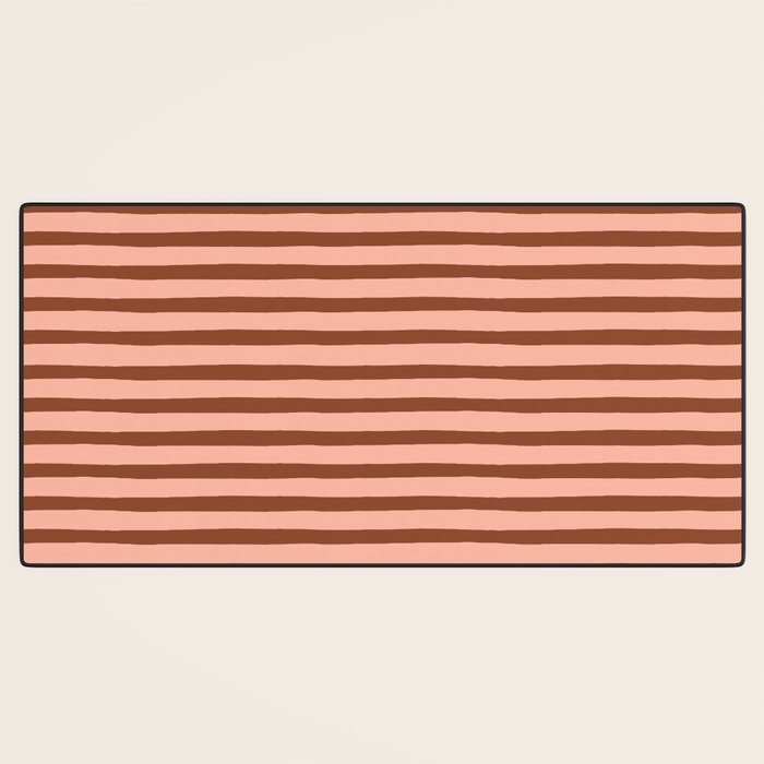 Bold Lines Maroon Desk Mat Gallery Image 3