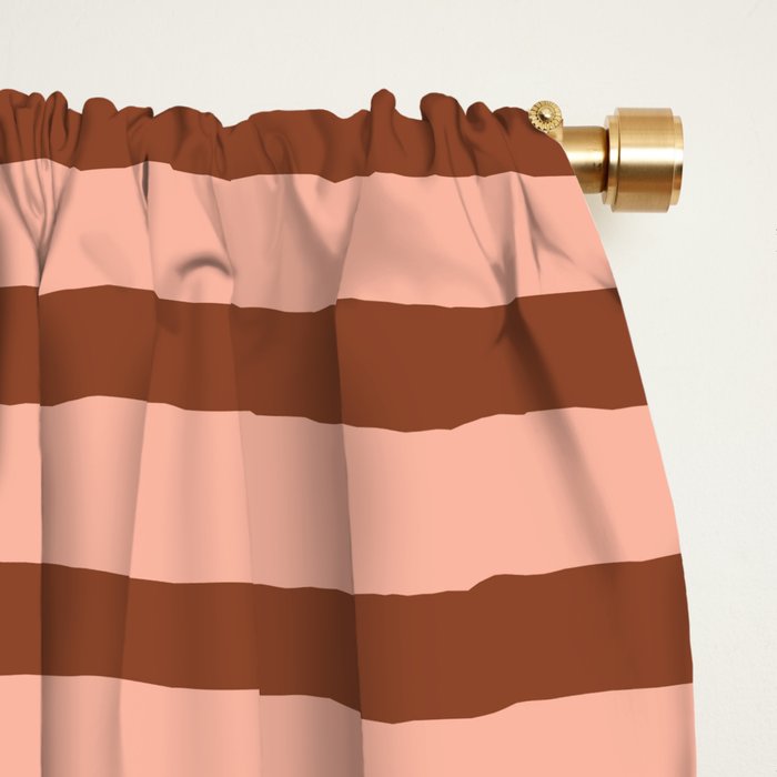 Bold Lines Maroon Window Curtain Gallery Image 2