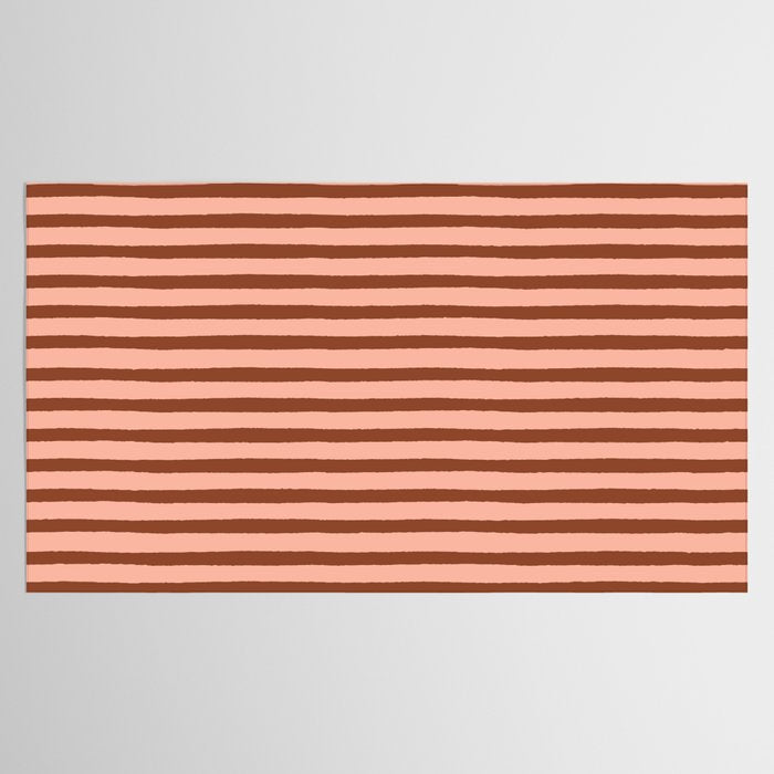 Bold Lines Maroon Tablecloth Gallery Image 2