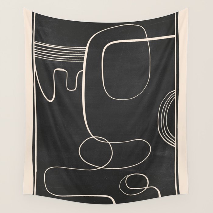 Abstract line art 48 Wall Tapestry Gallery Image 4