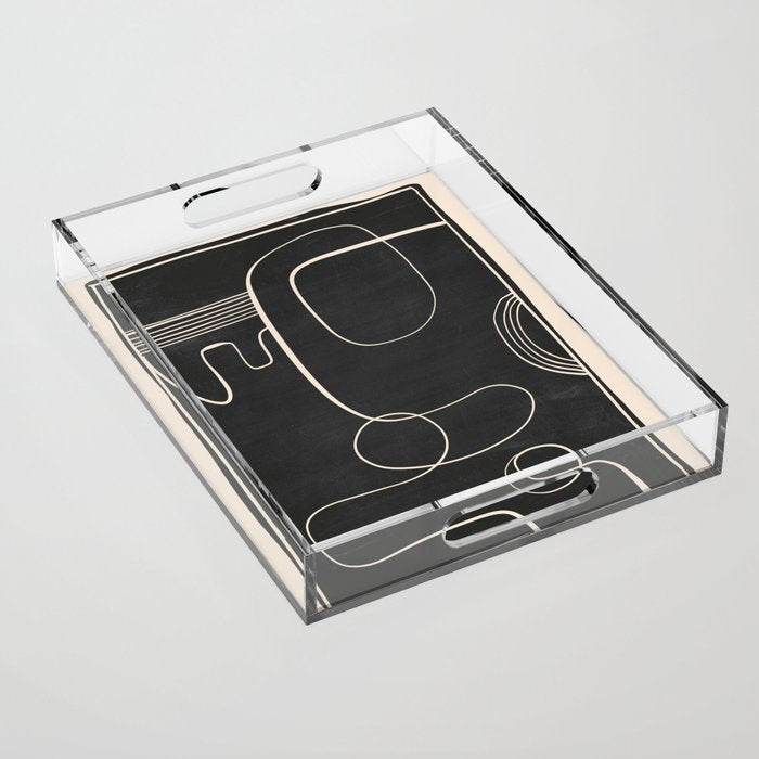 Abstract line art 48 Acrylic Tray Gallery Image 1