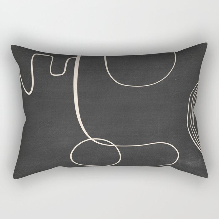 Abstract line art 48 Rectangular Pillow Gallery Image 2