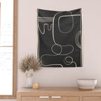 Abstract line art 48 Wall Tapestry Gallery Image 2