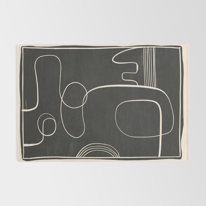 Abstract line art 48 Rug Gallery Image 2