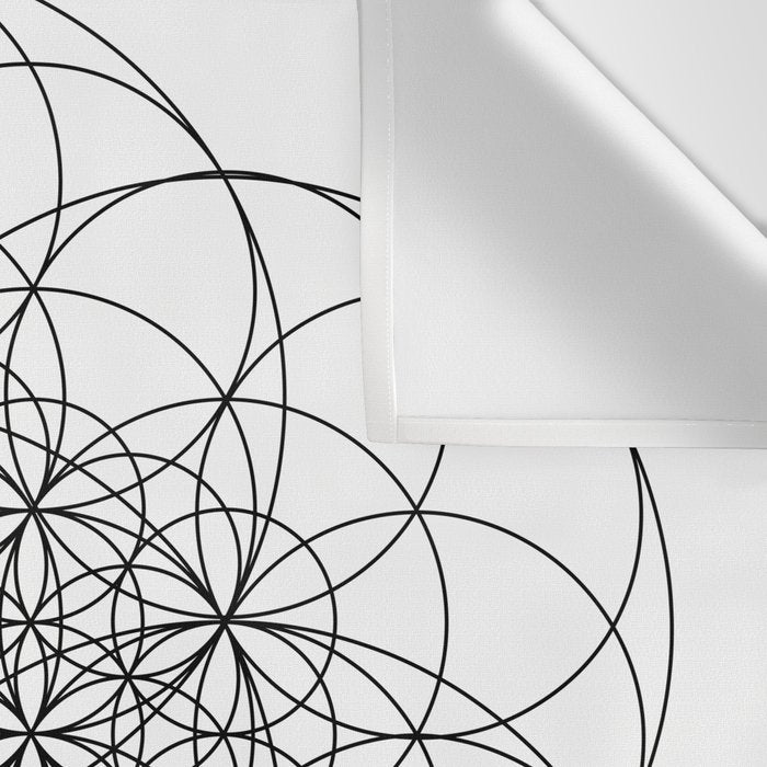 Flower of life sacred geometry Wall Tapestry Gallery Image 3
