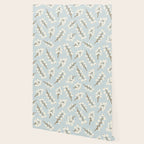 Berries and Branches - Light Blue Wallpaper Gallery Image 2