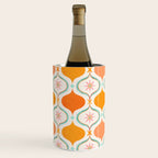 Orange Mid Century Tile Pattern Wine Chiller Gallery Image 3