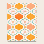 Orange Mid Century Tile Pattern Notebook Gallery Image 4