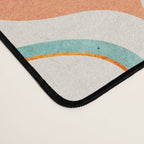 Orange Mid Century Tile Pattern Desk Mat Gallery Image 4