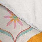 Orange Mid Century Tile Pattern Comforter Gallery Image 4