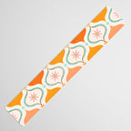 Orange Mid Century Tile Pattern Table Runner Gallery Image 3