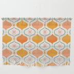 Orange Mid Century Tile Pattern Wall Hanging Gallery Image 1