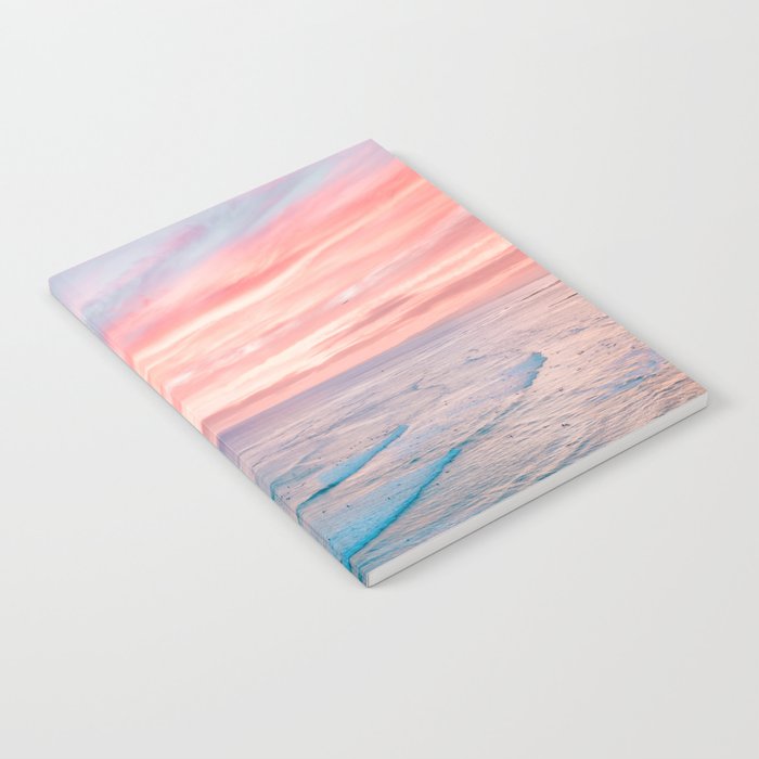 Pink Cotton Candy Ocean Sunset Notebook Gallery Image 1