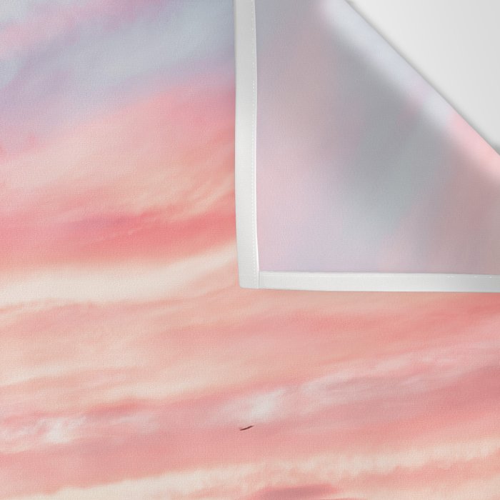 Pink Cotton Candy Ocean Sunset Wall Tapestry Gallery Image 3