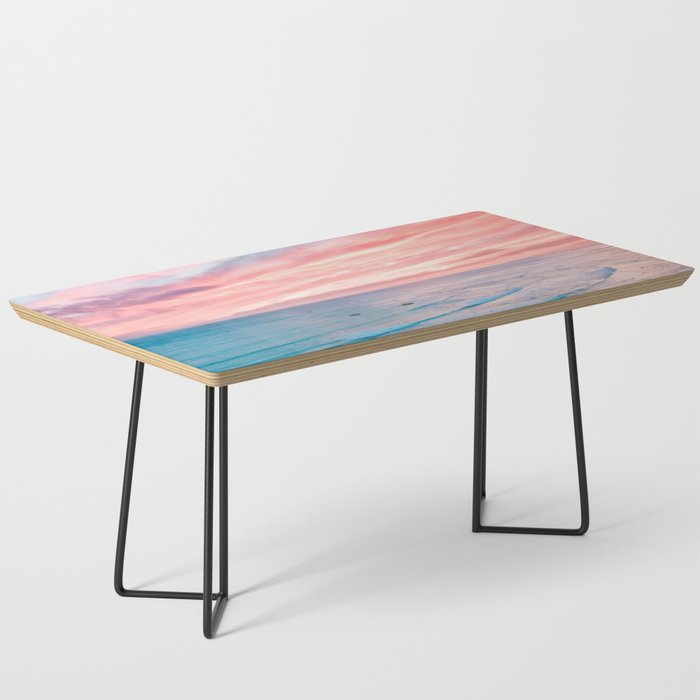 Pink Cotton Candy Ocean Sunset Coffee Table Gallery Image 1