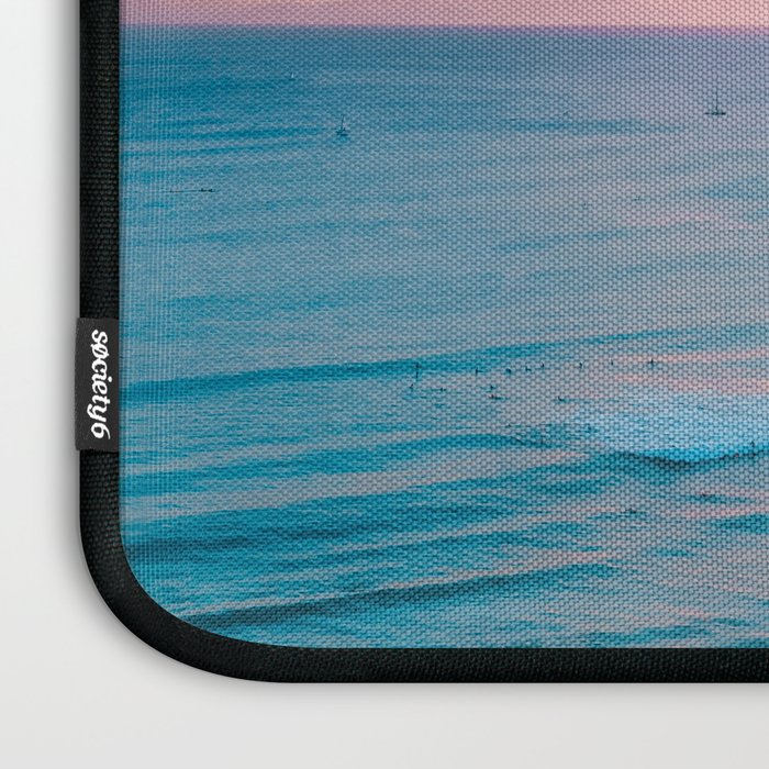 Pink Cotton Candy Ocean Sunset Laptop Sleeve Gallery Image 3