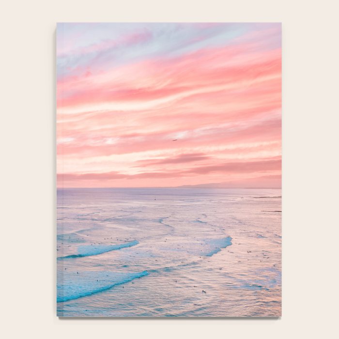 Pink Cotton Candy Ocean Sunset Notebook Gallery Image 4