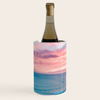 Pink Cotton Candy Ocean Sunset Wine Chiller Gallery Image 2