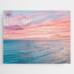 Pink Cotton Candy Ocean Sunset Jigsaw Puzzle Gallery Image 1
