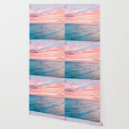 Pink Cotton Candy Ocean Sunset Wallpaper Gallery Image 2