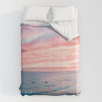 Pink Cotton Candy Ocean Sunset Comforter Gallery Image 6