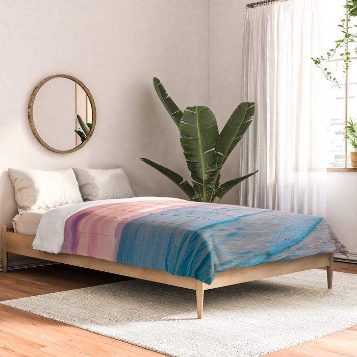 Pink Cotton Candy Ocean Sunset Comforter Gallery Image 2