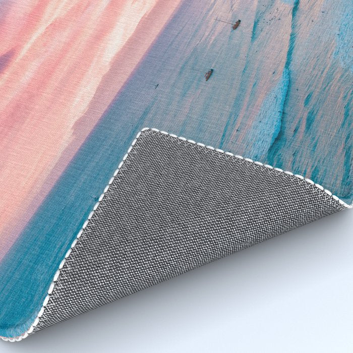 Pink Cotton Candy Ocean Sunset Rug Gallery Image 4