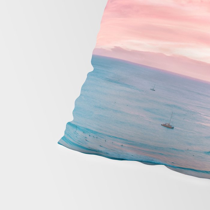 Pink Cotton Candy Ocean Sunset Pillow Sham Gallery Image 4