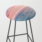 Pink Cotton Candy Ocean Sunset Stool Gallery Image 2