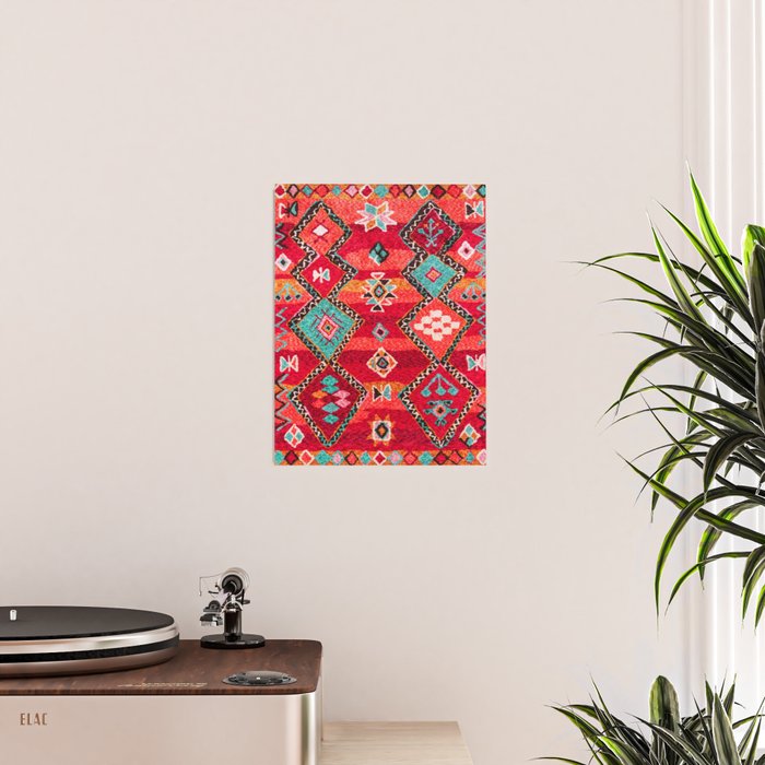Epic Red Oriental Anthropologie Berber Atlas Moroccan Style Poster Gallery Image 2
