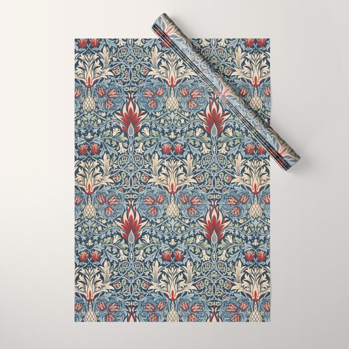 Snakeshead William Morris Textile Pattern Wrapping Paper Gallery Image 1