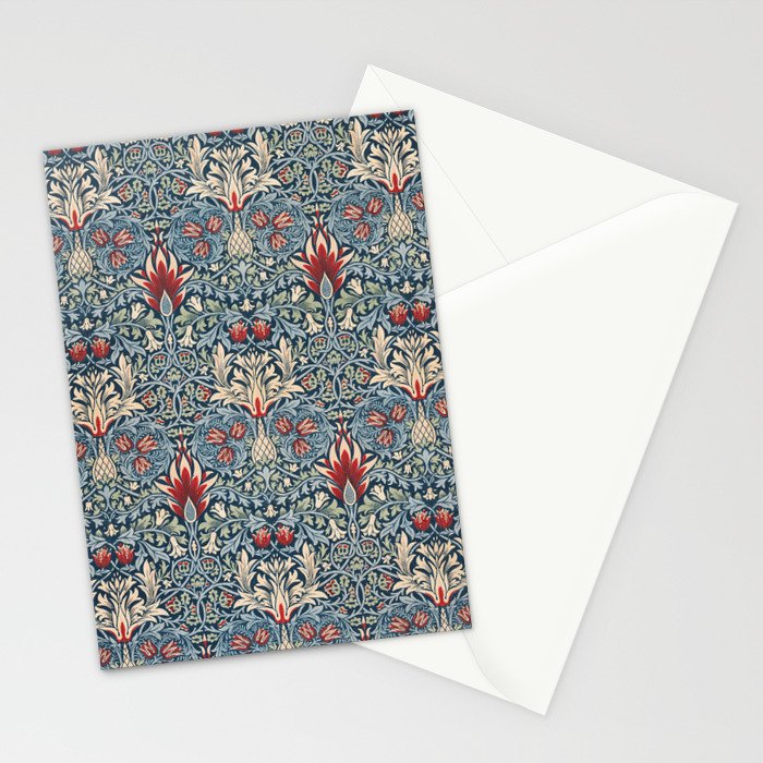 Snakeshead William Morris Textile Pattern Stationery Card Gallery Image 2