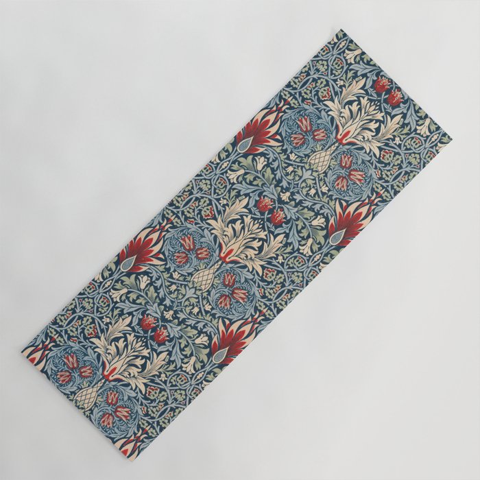 Snakeshead William Morris Textile Pattern Yoga Mat Gallery Image 1