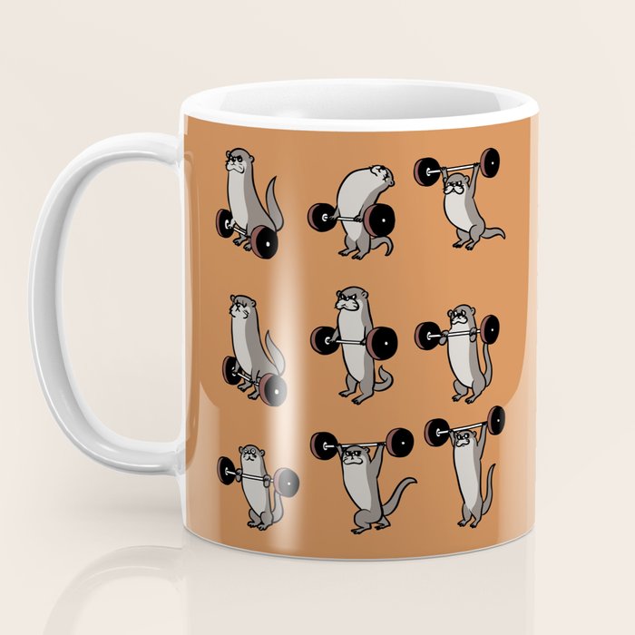 Olympic Lifting Otter Coffee Mug Gallery Image 3