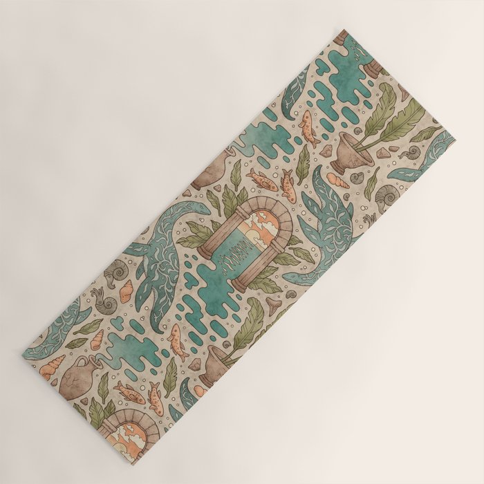 Paradise Panthalassa | Natural History Fantasy Art Yoga Mat Gallery Image 1