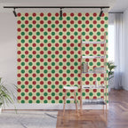 Christmas Polka Dot Pattern Wall Mural Gallery Image 1